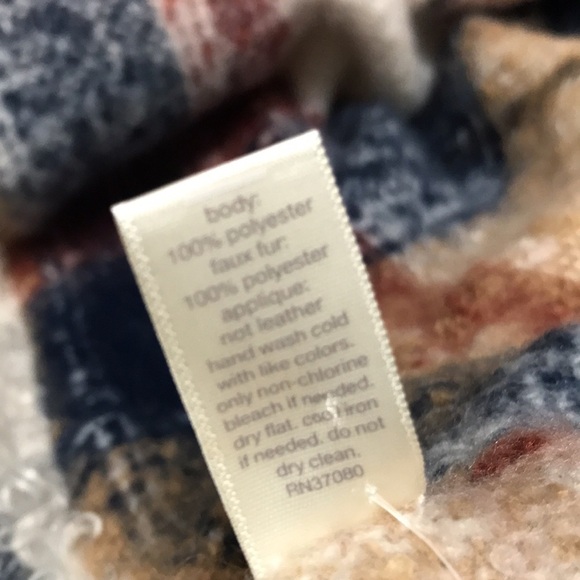 Cato Plaid Knit Poncho One Size - Picture 9 of 10